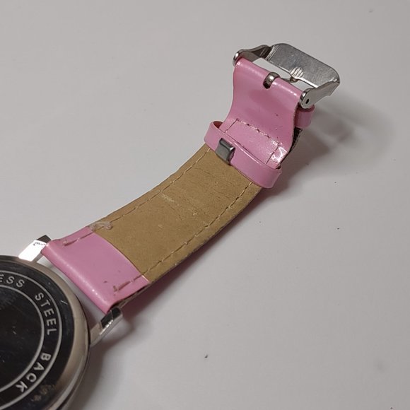 Who Cares I'm Already Late Watch With Pink Band - Picture 11 of 12